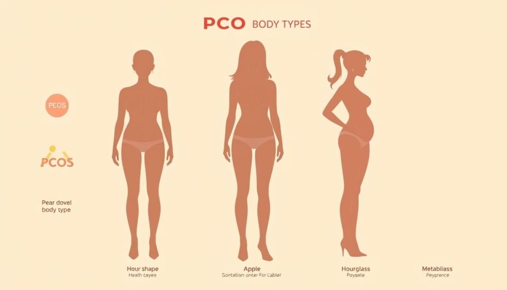 PCOS body shape and body composition