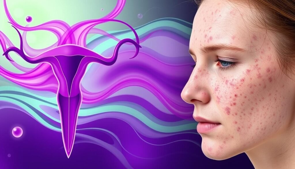 hormonal link between PCOS and skin issues